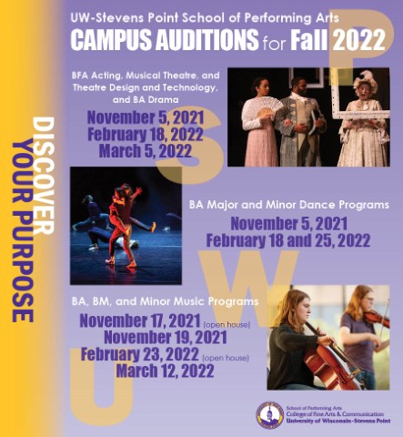 Fall 2022 School of Performing Arts Campus Auditions